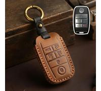 GZNBB 3 4 6 Buttons Key Fob, for Kia Sportage Cerato Optima K3 K4 K5 Rio Picanto K2 Soul Sorento Ski Sedona Leather Car Key Case Cover