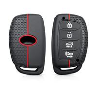 GZNBB 3 Button Silicone Flip Car Key Case, for Hyundai Solaris Verna Elantra Santa Fe I10 I20 I30 I35 I40 IX35 IX45 Creta Tucson Accent