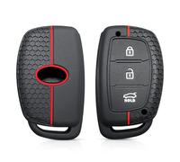 GZNBB 3 Button Silicone Flip Car Key Case, for Hyundai Solaris Verna Elantra Santa Fe I10 I20 I30 I35 I40 IX35 IX45 Creta Tucson Accent