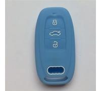 GZNBB 3 Buttons Silica Gel silicone Car Key Cover Case, for Audi A4 A5 A6 A7 A8 Q5
