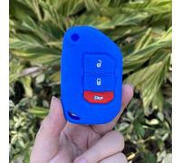 GZNBB 3button silicone car Key Case Cover, for Jeep Wrangler JL JLU 2018 2019 Key Sleeve Protector Case