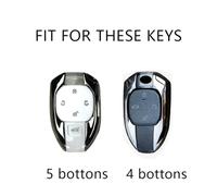GZNBB 4 5 Bottons Leatehr Car Key Case Cover Keychain, for GAC Trumpchi M8 Gm8 Empow J11 J12 J13 J14 J15 J16 GS8 2021-2023