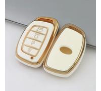 GZNBB 4 Button Key Case, for Hyundai Ix35 Ix45 I10 I30 I40 Tucson Santa Fe Rena Sonata Elantra Creta TPU Car Key Cover Keychain
