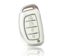 GZNBB 4 Button Key Case, for Hyundai Ix35 Ix45 I10 I30 I40 Tucson Santa Fe Rena Sonata Elantra Creta TPU Car Key Cover Keychain