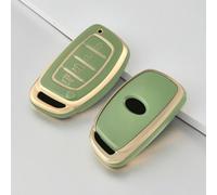 GZNBB 4 Button Key Case, for Hyundai Ix35 Ix45 I10 I30 I40 Tucson Santa Fe Rena Sonata Elantra Creta TPU Car Key Cover Keychain
