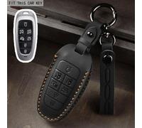 GZNBB 4 Buttons Car Key Holder Case Cover, for Hyundai Tucson Solaris Sonata Hybrid NEXO NX4 Santafe Dn8 2020 2021 2022
