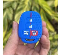 GZNBB 4button Silicone Car Key Cover Keychain, for Toyota Camry Corolla RAV4 Vios Prius C Highlander 2012-2018