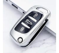 GZNBB Car Folding Key Case Cover Bag Keychain, for Citroen C2 C3 C4 C5 C6 C8 DS4 for Peugeot 107 207 306 307 407 308 607 Protector