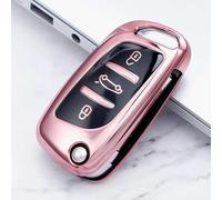 GZNBB Car Folding Key Case Cover Bag Keychain, for Citroen C2 C3 C4 C5 C6 C8 DS4 for Peugeot 107 207 306 307 407 308 607 Protector