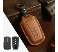 GZNBB Car Key Case Cover Leather Keychain Pouch, for Toyota Camry Levin Rav4 Avalon Prado Prius Corolla Auris