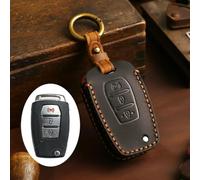 GZNBB Car Key Case, for SsangYong Kyron 2 Sanka Actyon Korando Tivoli Folding keyring holder set Leather Protector Cover skin