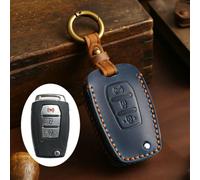 GZNBB Car Key Case, for SsangYong Kyron 2 Sanka Actyon Korando Tivoli Folding keyring holder set Leather Protector Cover skin
