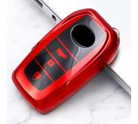 GZNBB Car Key Case, for Toyota Fortuner Prado Camry Rav4 Highlander Crown 3/4 Button Key Cover Holder Shell Fob Protector Accessories