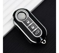 GZNBB Fashion TPU Car Key Shell Case Fob, for Fiat 500 Panda Punto Bravo Doblo for Peugeot Boxer for Citroen Relay Fiat Ducato Lancia Musa