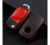 GZNBB for Changan CS75 Eado CS35 Raeton CS15 V3 V5 V7, Leather TPU Car Flip Key Case Protective Cover Holder Shell Keychain