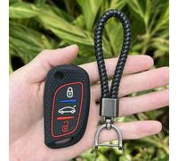 GZNBB for Citroen C2 C3 C4 C5 DS4 for Peugeot 107 207 307 407 308 607, 3 Button Flip Silicone Car Key Cover Protect Case Skin Keychain Set