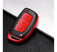 GZNBB for Hyundai Elantra I10 I20 I30 HB20 IX25 IX35 IX45 TUCSON Avante, Leather TPU Car Key Cover Bag Case Shell Holder Keychain