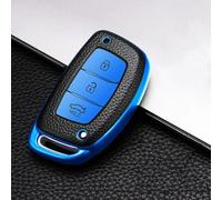 GZNBB for Hyundai Elantra I10 I20 I30 HB20 IX25 IX35 IX45 TUCSON Avante, Leather TPU Car Key Cover Bag Case Shell Holder Keychain