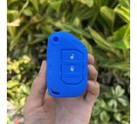GZNBB for Jeep 2018 2019 Wrangler JL JLU, Flip Protected silicone rubber cover case shell keychain