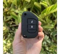 GZNBB for Jeep 2018 2019 Wrangler JL JLU, Flip Protected silicone rubber cover case shell keychain