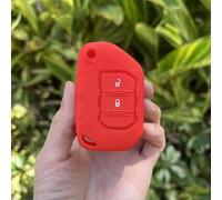 GZNBB for Jeep 2018 2019 Wrangler JL JLU, Flip Protected silicone rubber cover case shell keychain