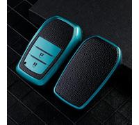 GZNBB for Toyota Corolla Chr Aygo Rav4 Hilux Camry 70 40 Land Cruiser 200 Crown, TPU Leahter Car Key Case Cover Shell Keychain