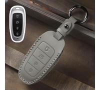 GZNBB Leather Car Key Case Cover Fob, for Hyundai Sonata Sel Ev 6 Ev 8 IONIQ 5 Nexo DN8 Fe Tucson Sonata Staria NX4 Ioniq