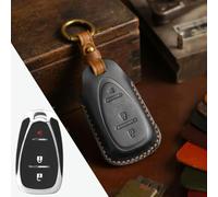 GZNBB Leather Car Key Case Cover Fob Holder, for Chevrolet Cruze Cavalier Malibu Xl Equinox Sail JM Trax