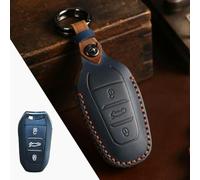 GZNBB Leather Car Key Case Cover Fob Keychain, for Peugeot 308 408 508 2008 3008 4008 5008