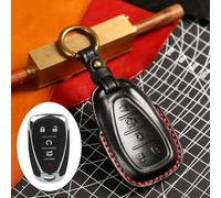 GZNBB Leather Car Key Case Cover Holder, for Chevrolet Chevy Cruze Cavalier Malibu Xl Equinox Sail JM Trax