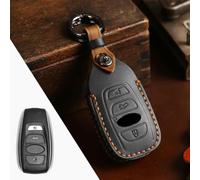 GZNBB Leather Car Key Case Cover Keychain Holder Pouch, for Subaru Forester Outback Legacy Fob Protector