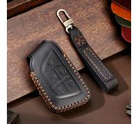 GZNBB Leather Car Key Cover Keychain Case, for Chevrolet Corvette Suburban Tahoe for Cadillac Escalade CT4 CT4-V CT5 XTS CT6 C8