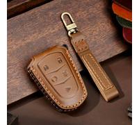 GZNBB Leather Car Key Cover Keychain Holder Case Protector, for Cadillac ATS CT6 CTS DTS XT5 Escalade ESV SRX STS XTS 2014 2015 2016