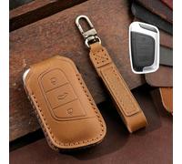 GZNBB Leather Car Key Cover Keychain Holder Case Protector, for Chery Eq1 Little Ant 3button