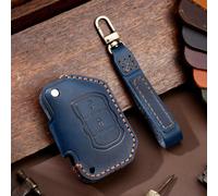 GZNBB Leather Car Key Cover Keychain Holder Case Protector, for Jeep Wrangler Jl JK Sahara Robin Hood