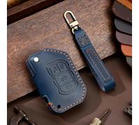 GZNBB Leather Car Key Cover Keychain Holder Case Protector, for Jeep Wrangler Jl JK Sahara Robin Hood