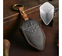 GZNBB Leather Car Key Fob Case Cover Keychain, for Changan DEEPAL SL03 CS75 PLUS UNI-V UNI-KT UNI K T V CS75PLUS 2023 2024
