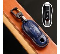 GZNBB Leather Car Key Fob Case Cover Keyring Holder, for Porsche 718 958 Panamera 911 Macan