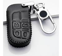 GZNBB Leather Car Styling 2 Button Key Case Cover, for Jeep Compass/Grand Cherokee for Fiat Viaggio/Ottimo M19