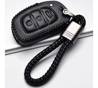 GZNBB Leather Key cover Car Key Case, for Hyundai IX25 IX35 I20 I30 I40 hb20 Santa Fe Creta Solaris 2017 3 Buttons