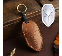 GZNBB Leather Key Cover Case, for BYD Equation Leopard Car Keychain Holder