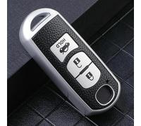 GZNBB Leather+TPU All-Inclusive Car Key Cover Case Fob, for Mazda 2 3 5 6 CX-3 CX-5 CX-7 CX-9 CX8 Speed Miata MX5 2016 2017 2018