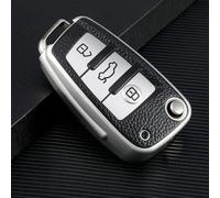 GZNBB Leather TPU Car Folding Key Cover Case, for Audi A3 8L 8P A4 B6 B7 B8 A6 C5 C6 4F RS3 Q3 Q7 TT 8L 8V S3