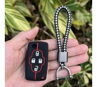 GZNBB Silicone Car Case Holder Keychain, for Peugeot 1007 807 for Citroen C8 4 Buttons