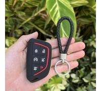 GZNBB Silicone Car Key Case Cover, for Chevrolet Corvette Suburban Tahoe for Cadillac Escalade CT4 CT4-V CT5 XTS CT6 C8