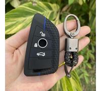 GZNBB Silicone Car Key Case Holder Shell Soft Cover Protector, for BMW F 1 2 3 4 5 6 Series X5 X6 3 Buttons Keychain Accessorie