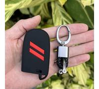 GZNBB Silicone Car Key Case Holder Shell Soft Cover Protector, for Chrysler Dodge for Jeep Fiat 5 Button