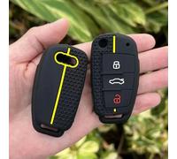 GZNBB Silicone Car Key Cases Protector Cover, for Audi A1 A3 A6 Q2 Q3 Q7 TT TTS R8 S3 S6 RS3 RS6 3 Buttons