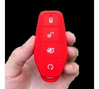 GZNBB Silicone Car Key Cover 3buttons case shell holder set, for BYD Han Ev Tang Dm/Qin PLUS/Song Pro/MAX/Yuan Dolphin Buckle