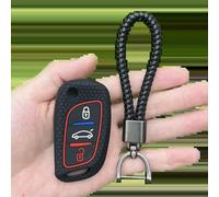 GZNBB Silicone Car Key Cover, for Citroen C2 C3 C4 C5 DS4 for Peugeot 107 207 307 407 308 607 3 Button Flip Case Keychain Accessorie